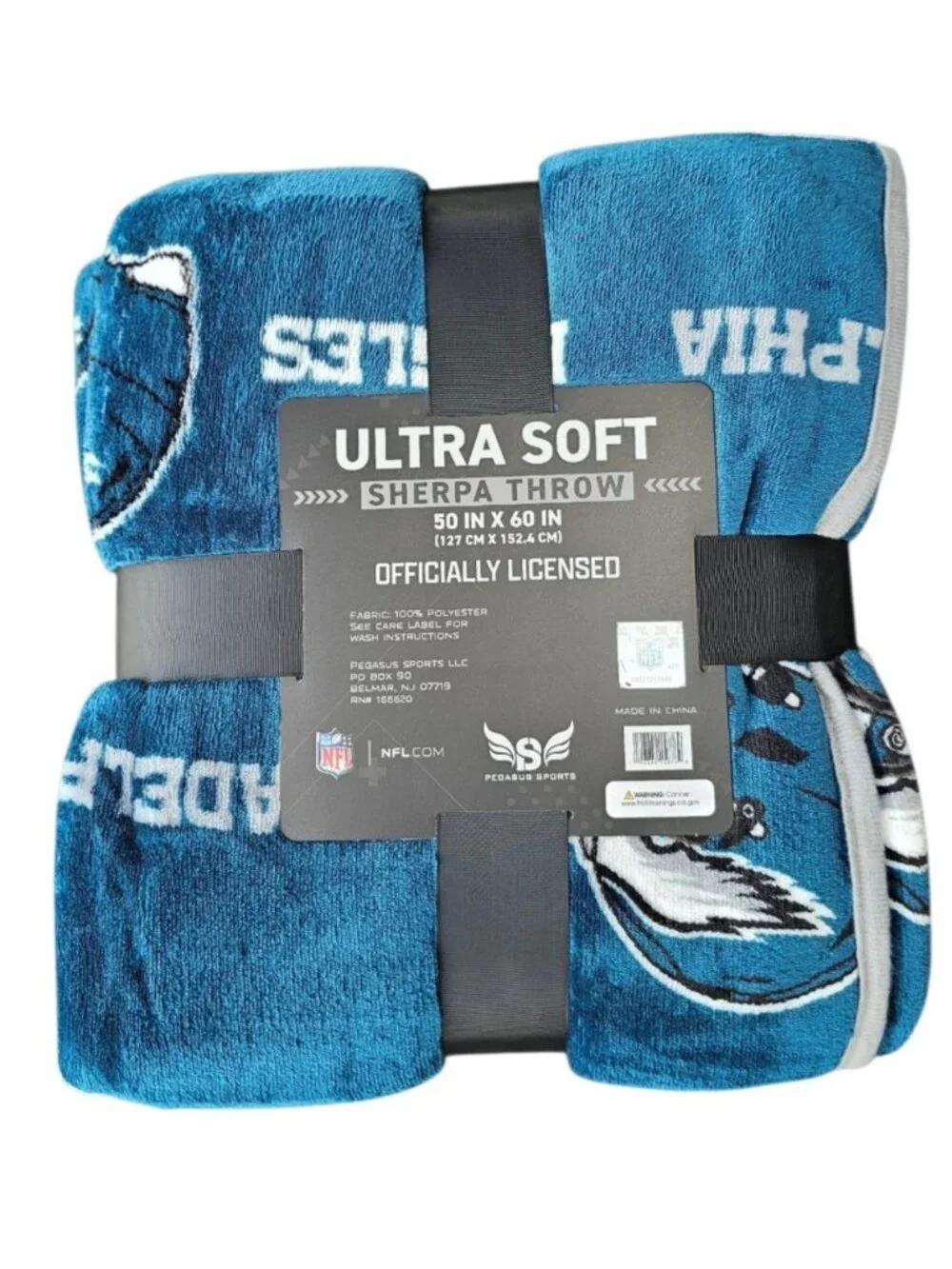 Philadelphia Eagles Sherpa Throw Blanket Ultra Supersoft 60